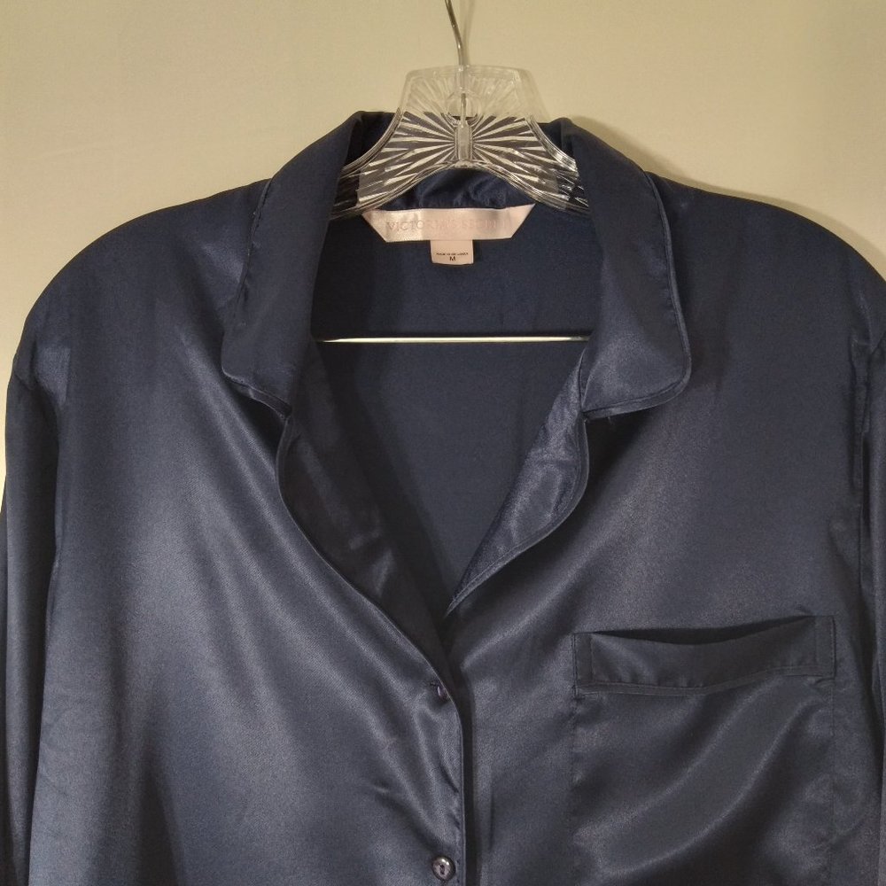 Victorias Secret Navy Pajama Top